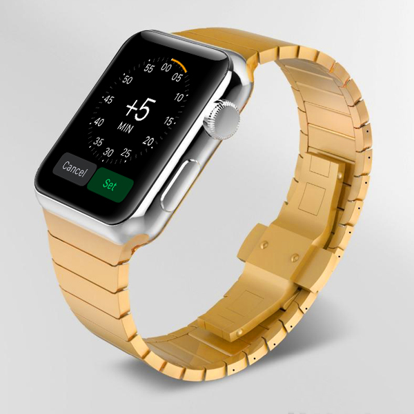 Link Bracelet Apple Watch Band - Gold